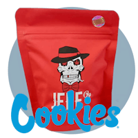 a bag of cookies with a skull in a hat